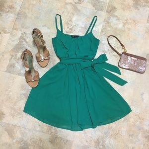 Pretty Emerald Green Dress by BCX!